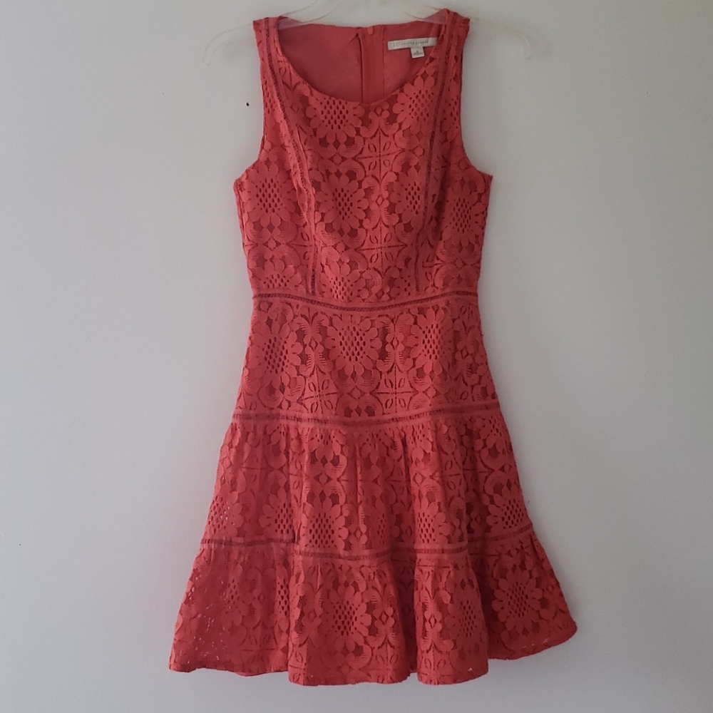 Lauren Conrad Floral Lace Dress